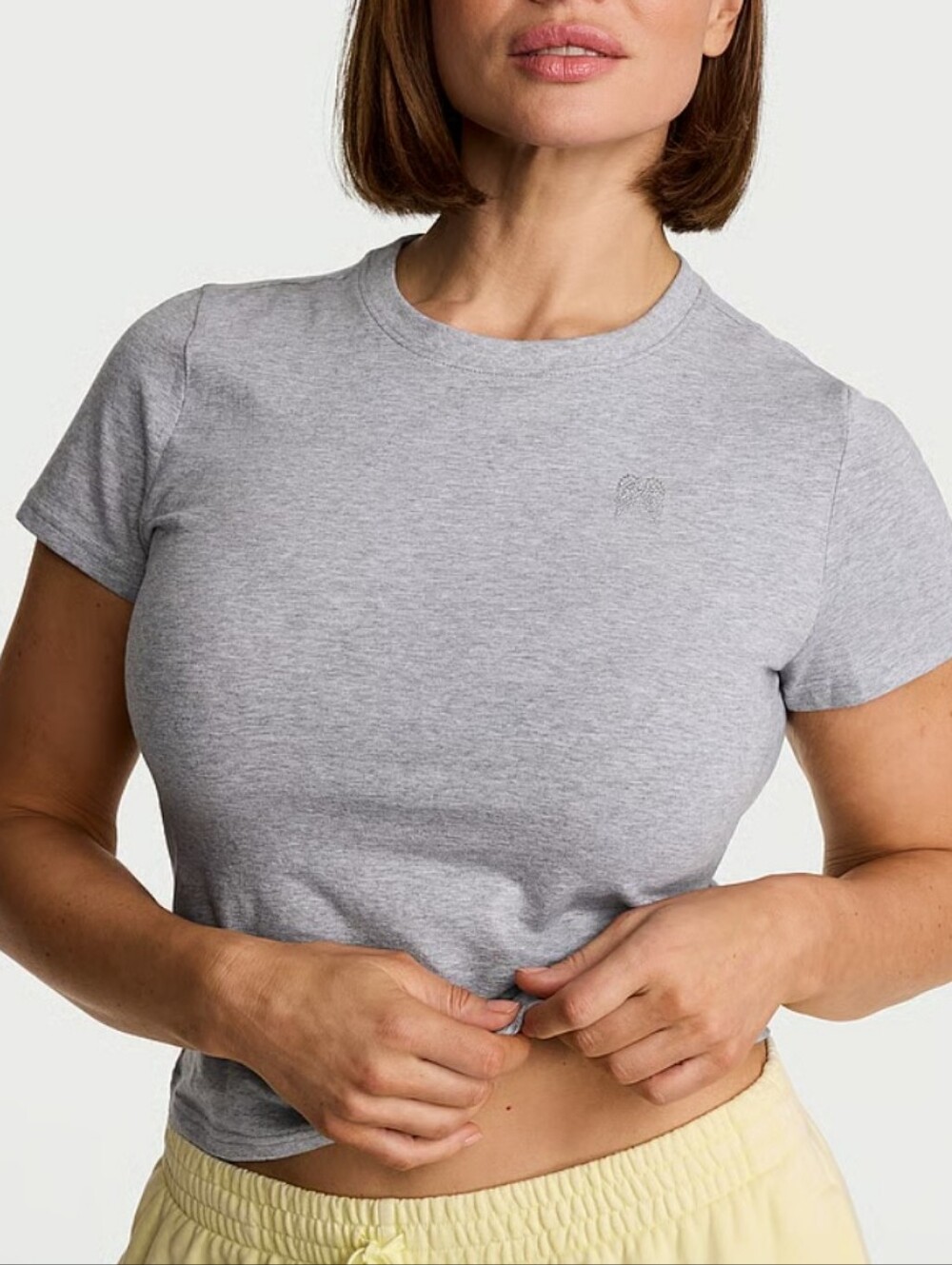 VS Angel Essentials Stretch Cotton Fitted Tee Sz XL